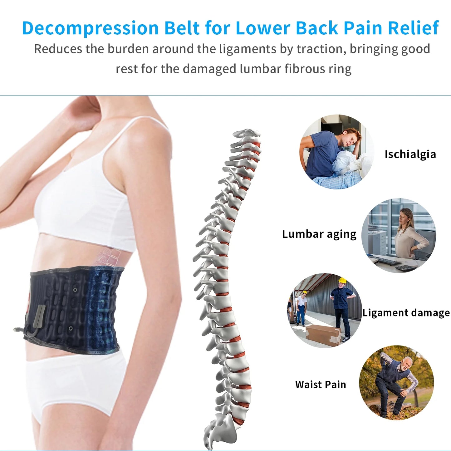 LumbarCare™ At-Home Lower Back Decompression System for Daily Pain Relief
